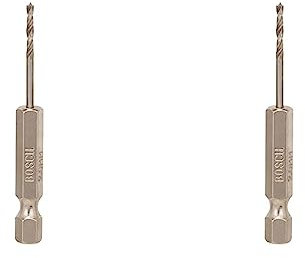 Bosch 2608595518 Hex Shank Wood Drill Bit, 2mm x 24mm x 62mm, Silver (Pack of 2)