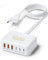 Caricatore USB C, Carica Batterie Cellulare 6 porte 100W con stazione di ricarica multipla USB-C 3.0 e USB-A 3.0 compatibile con iPhone/Samsung/Google/Xiaomi/Tablet e altri dispositivi USB