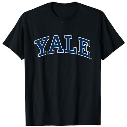 Blaues Blocklogo der Yale University T-Shirt