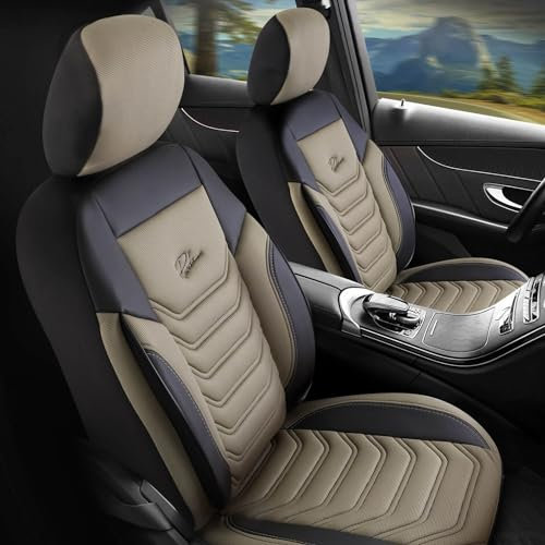TSS Handel Autositzbezüge Sitzbezug kompatibel mit VW T6 California Florida(1+1) beige schwarz