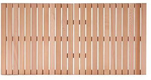 bingaai Cedar Wood Bath Mat 48 × 23.6 in, Wooden Bath Mats, Cedar Wood Shower Mat, Shower Stall Mat Non-Slip for Bathroom Bathtub Spa Sauna Garden Home, Wooden Floor Mat Large for Indoor and Outdoor
