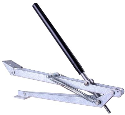 TIOMIOSEA Automatischer Fensteröffner für Gewächshäuser, Doppelfeder, verzinktes Blech, automatischer Fensteröffner, Gewächshaus, Tomatenschuppen, Aluminium