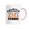 Mug Calvitie précoce, zizi féroce - Imprimé en France - Tasse originale en céramique - Cadeau Anniversaire Chauve Humour original rigolo (Rose)