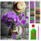 ARTULIO Diamond Painting Set – Vase mit lila Blumen - 30x40 cm – 5D Diamant Painting Bilder DIY, Diamond Painting Erwachsene