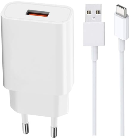 Cargador rápido y Cable para Xiaomi Redmi Note 13/12/11/11s/9/9 Pro/8 Pro/9S/13 Pro/12 Pro,Redmi 13C/12/A3,Xiaomi Mi 11 10 10T 11T Lite,Poco X3/F3/F2