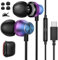 Cuffie USB C per Samsung Galaxy A16 S23 Ultra /A53/Tab S9+/Z Fold5,Auricolari USB Type C Hi-Fi Stereo Con Microfono e Controllo Volume Cuffie Type C per iphone 15 Pro Max per Google Pixel 8 7