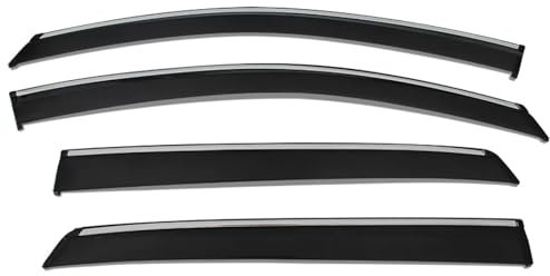 JQUAL Side Window Deflectors For VW Golf R-line TSI EVO 2017 2018 2019 2020 Car Window Visors Windows Sunvisor Cover Rain Sun Visor