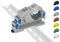 Keystone Hutschienenhalter/DIN Rail bracket (35mm), Typ Dual+ (Grau (Prime))