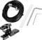 Mtlavishness Stainless Steel Pulling Car Cable Steel 18. 0×11. 0×6. 0 Car Mount Bracket For Mobile Radio Car Clip Mount Lid Hatchback Door Mount Cb Radio Aerial Rain Gutter Mount