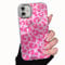 NITITOP Compatible with iPhone 12 Case Cute Animal Leopard Print Pattern for Women Girls Cool Glossy Glitter Sparkly Lens Frame Shock-absorbing Hard PC Back Protective Cover - Rosered