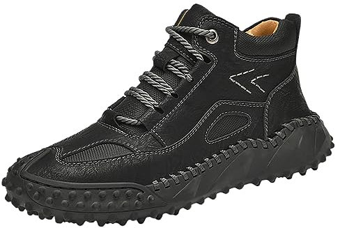 BGFIPAJG Black Friday 2024 Offerte Stivali Autunno Inverno Stivaletti Texani Uomo Bassi Stivali Uomo Invernali Pelle Con Zip Stivali Da Uomo Eleganti Stivaletti Texani Scamosciati Uomo