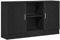 vidaXL Buffet en chêne Noir 120x30,5x70 cm en Bois d'ingénierie