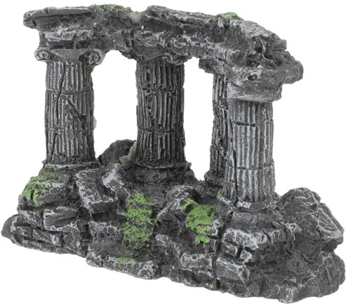 SHINEOFI Römische Säule Aquariumdekor Aus Harz Aquariumornament Aquariumzubehör Unterwasserdekor Garnelenversteck Aquariumlandschaft Harz Handwerk