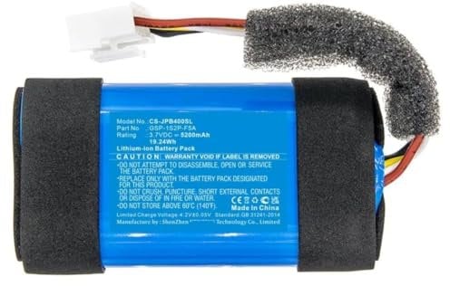 ZMLMAJJ 5200mAh/6800mAh Speaker Battery GSP-1S2P-F5A, Compatible With JBL Partybox(5200mAh)