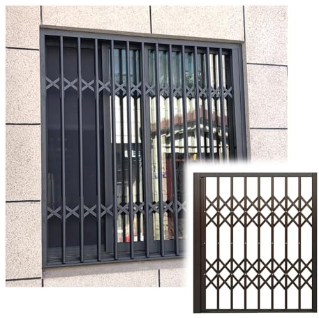 GOCHUSX Porte Pliante Coulissante, Fenêtre Pliante Effraction, Panneau Coulissant Invisible en Alliage, Garde-Corps De Balcon Robuste pour Balcon Et Bureau(60x70cm)