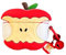 PIQIUZC Compatibile con AirPods Pro 2, custodia in silicone con design creativo con mela in stile cartone animato, per ragazze e ragazzi (Apple)