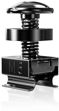 ZOERAX 100-Pack M6 x 16mm Rack Mount Cage Nuts, Screws and Washers
