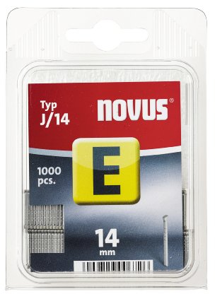 Novus Nägel 14 mm, 1000 Stück vom Typ J/14 , optimales Heftmittel zur Befestigung von Zierleisten und Eckleisten