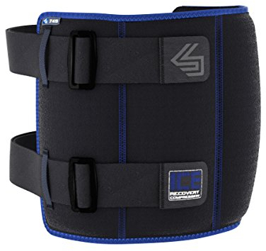 Shock Doctor Ice Recovery Comp Wrap 5 Pkt Black SD-PST für Erwachsene, Unisex, Schwarz, Einheitsgröße