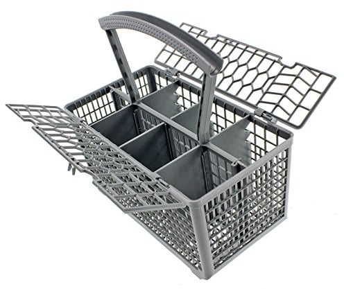 Spares2go Cutlery Basket Cage & Lid for Whirlpool Dishwasher (Removable Handle, 235 x 242 x 130)