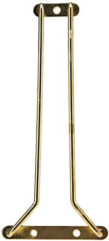 Beaumont Brass Wine Glass Rack Hanger 255mm - Ceiling and Undercounter Mountable GM203