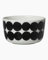 Marimekko - Oiva/Siirtolapuutarha - Schüssel - Weiß/Schwarz - Ø9,5xH6cm - 2,5 dl