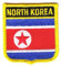 Wappen Aufnäher Patch Nordkorea Flagge Fahne NEU