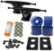 Yocaher Longboard Skateboard Trucks Combo Set 71mm Wheels + 7/180mm Heavy Duty Aluminum Black Trucks, Bearing, Riser Pad, and Longboard Hardware Package