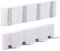 SIRO Hakenleiste Simmerath, Klappbar, Modern, Design, Druckguss - Kunststoff weiß chrom matt, 316 mm x 74 mm x 71 mm, LA 252 mm, 2146-316A4ZN2