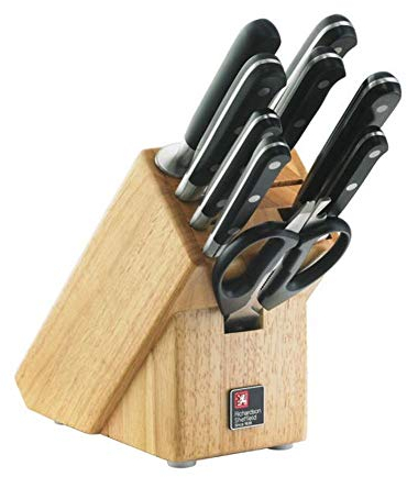 RICHARDSON SHEFFIELD Sabatier Trompette 9-teiliger Messerblock