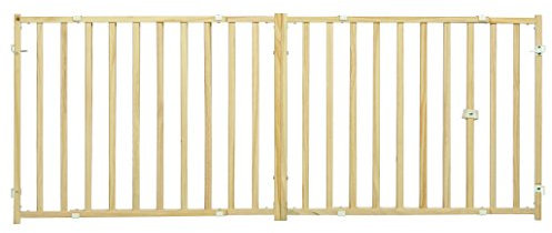 MidWest Homes for Pets Modèle 2924WEW-2 Barrière de sécurité extra-large, largeur 127,6 - 238,76 cm, hauteur 60,96 cm, bois