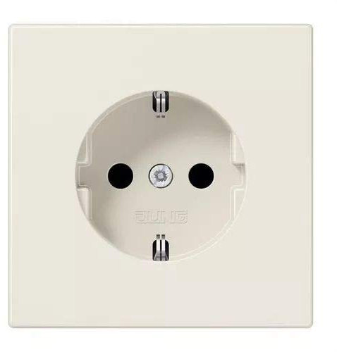 JUNG LS1521KI Enchufe Schuko, 16 A / 250 V, Blanco Marfil