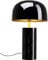 Kare Design Tischlampe Loungy, Schwarz, Tischleuchte, Nachttischlampe, Schreibtischlampe, Dekoleuchte, Pilzform, kein Leuchtmittel inkl., 38x25x25 cm (H/B/T)