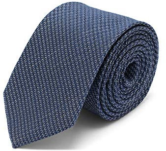 Brera67: elegante blaue Mikro-Muster Krawatte aus Seide und Wolle 148 x 8 | Krawatten für Herren | Krawatte Jungen | Accessoires Männer für Jacke und Anzug