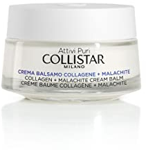 Collistar Attivi Puri Crema Balsamo Collagene + Malachite, con Aminoacidi di Collagene Vegetale per Offrire un'Intensa Azione Anti-invecchiamento, Rassodante e Antirughe, 50ml