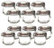 BigDean 12er Set Drahtbügelgläser 600ml - Einmachgläser mit Bügelverschluss - Made in Germany - Einweckgläser, Bügelverschlussgläser, transparent, rund