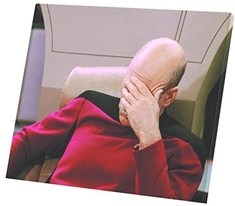 Fabulous Druck auf Leinwand Captain Jean Luc Picard (35 cm x 30 cm)