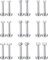 Milacolato 9 Paar 16G Edelstahl Labret Lippenringe Ohrstecker für Damen Helix Knorpel Tragus Ohr Piercing Körperschmuck 6MM 10MM
