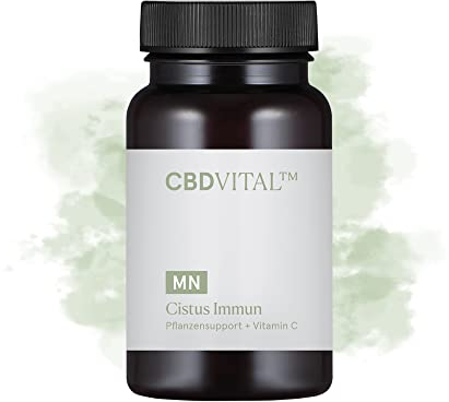 Cistus Immun | Für Immunsystem, Zellschutz & Energiestoffwechsel | Zur Aktivierung körpereigener Abwehrkräfte | Mit Vitamin C | 100% vegan