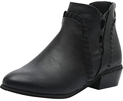 NOAGENJT Stivali Estive Stivaletti a punta da donna con caviglia corta Stivali da donna con tacco Galosce Bambina