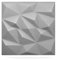 Deccart - 3D Wandpaneele 50x50 cm - Paneele Wand Wall Panels Deko Wandverkleidung Innen Panel Deckenverkleidung Decke Deckenpaneele Platten Styropor EPS-Polystyrol Brylant 5 m², 20 Stück,Grau