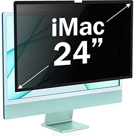 iMac 24 Inch Compute Privacy Screen Filter for iMac 24 inch 2021 Computer Monitor M1 chip - Removable Computer Privacy Screen 24 inch and Anti Blue Light Anti Glare Screen Protector