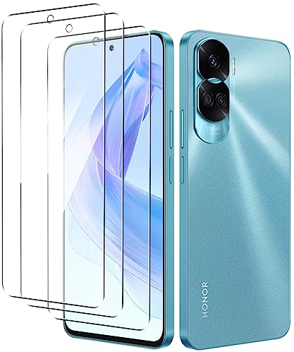 [3 Piezas] Protector de Pantalla para Honor 90 Lite Cristal Templado, Weideworld Antihuellas Resistente Arañazos Cristal Templado para Honor 90 Lite