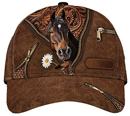 942 Sonnenblende Mütze Personalisiertes Pferd Baseball Cap Original Freizeit Basecap Leichtgewicht Baseball Kappe Für Golf, Tennis, Auf Reisen