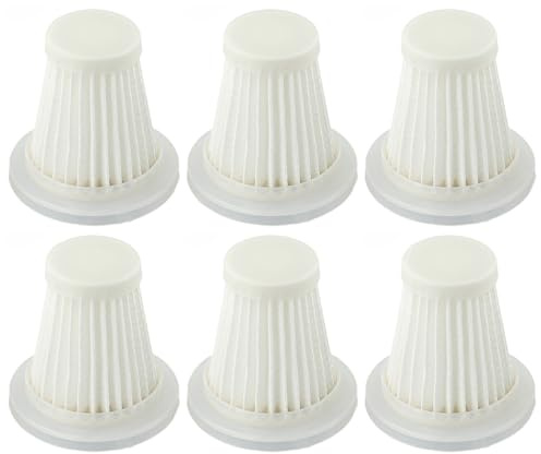 6 filtri HEPA 5140051-60 di Ricambio compatibili con ricambi per aspirapolvere per Black And Decker HV9010P