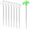 AYMQC Zeltheringe Leuchtende Zeltheringe 25cm Heringe mit Gewinde Zeltheringe Sturmsicher für Camping Outdoor Wandern Angeln 8 Stück