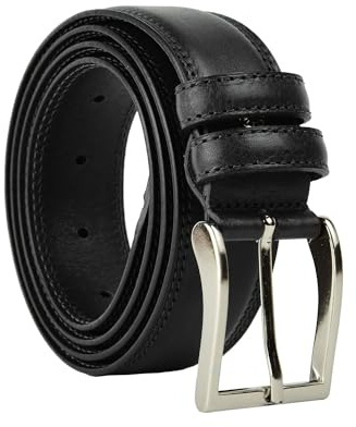 Conte Massimo Cintura Uomo In Vera Pelle, Made in Italy, Accorciabile
