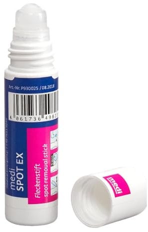 medi spot ex Fleckenstift | 6x 15 ml | Roll-On-Flasche | Löst Schubabrieb und Schmutz bei Kompressionsstrümpfen