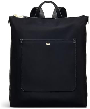 RADLEY London Filey Avenue Responsible Women's Recycled Polyester Medium Ziptop Backpack, Black