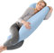 SHANNA Memory Foam Schwangerschaftskissen zum Schlafen, neues Upgrade Ganzkörper-Mutterschaftskissen für Erwachsene, Stillkissen, Unterstützung Rücken, Bauch, Hüfte für Schwangere mit abnehmbarem